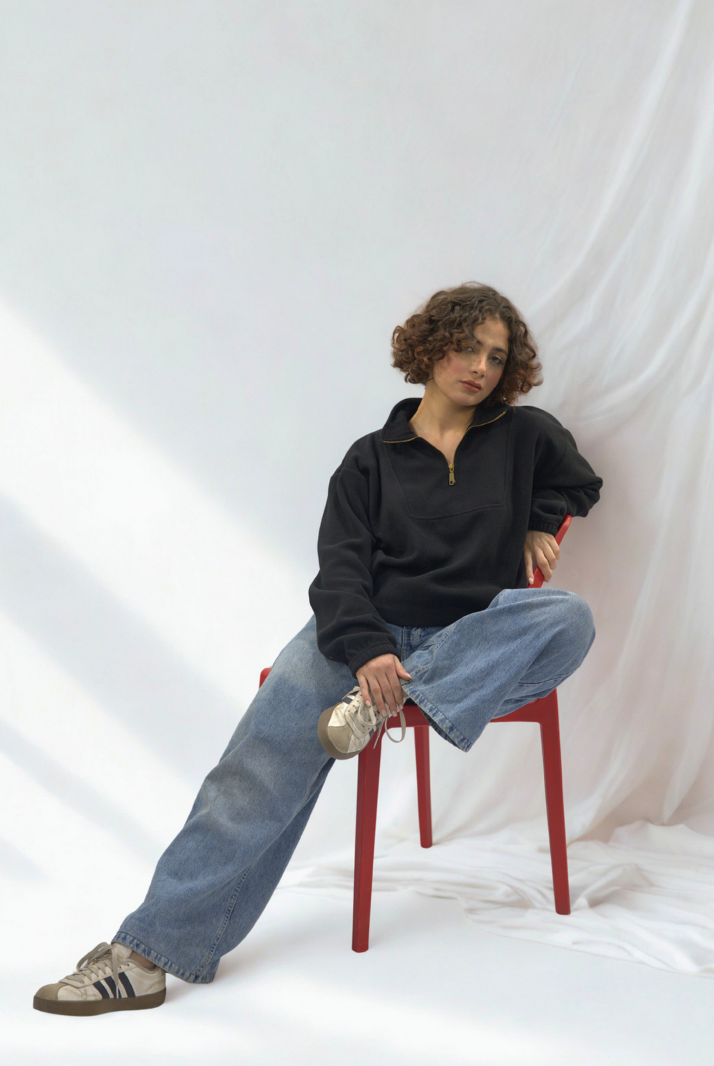 Black Quarter Zipper