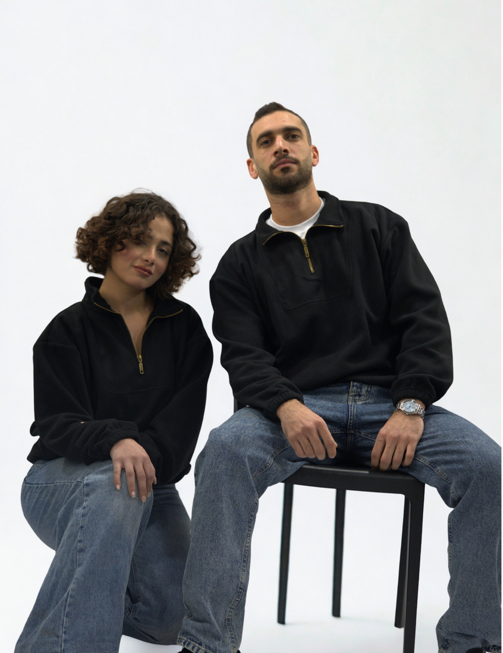 Black Quarter Zipper