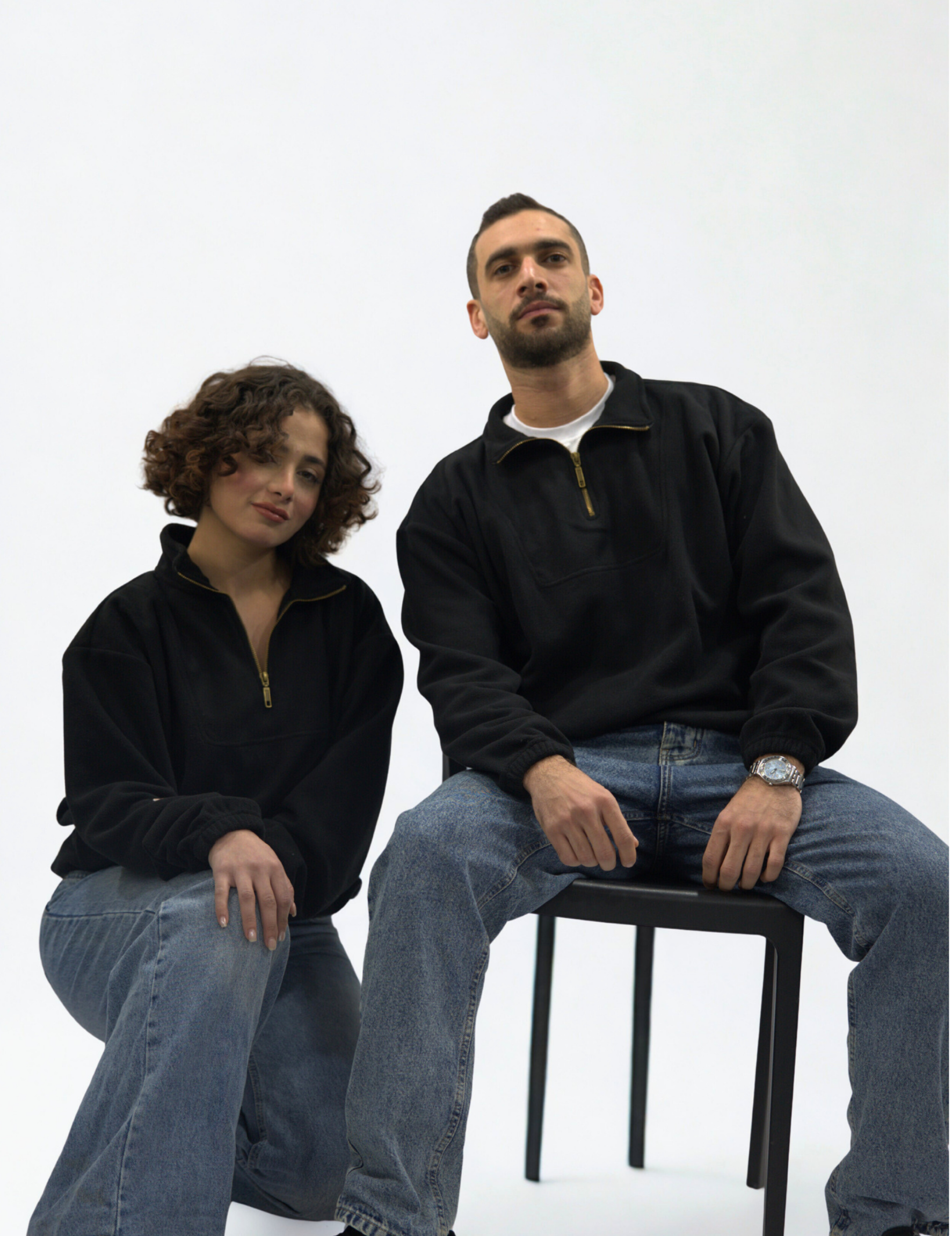 Black Quarter Zipper