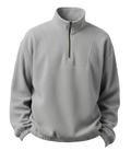 Grey Quarter Zipper