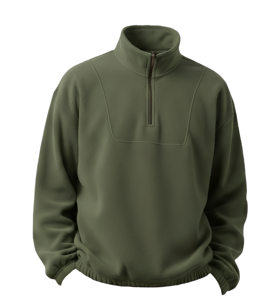 Green Quarter Zipper