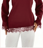Lace Top Bundle (Black & Burgundy)