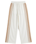 Brown Gabardine Stripe Pants
