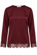 Burgundy Lace top