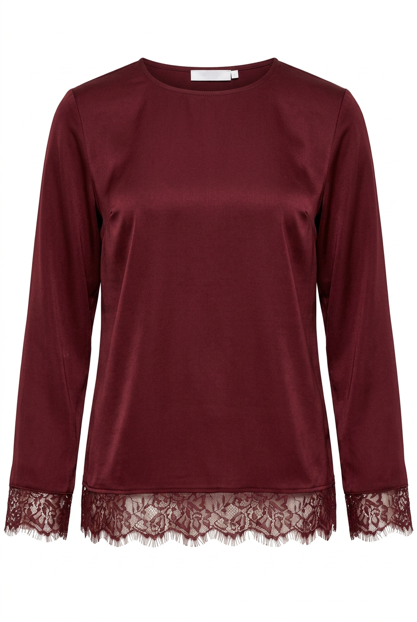 Burgundy Lace top